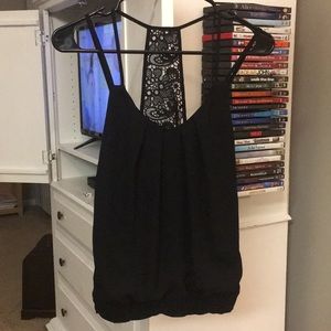 Black spaghetti strap shirt from Express